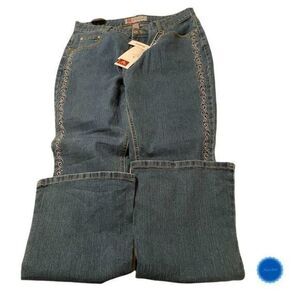 Embroidered Bootcut Jeans